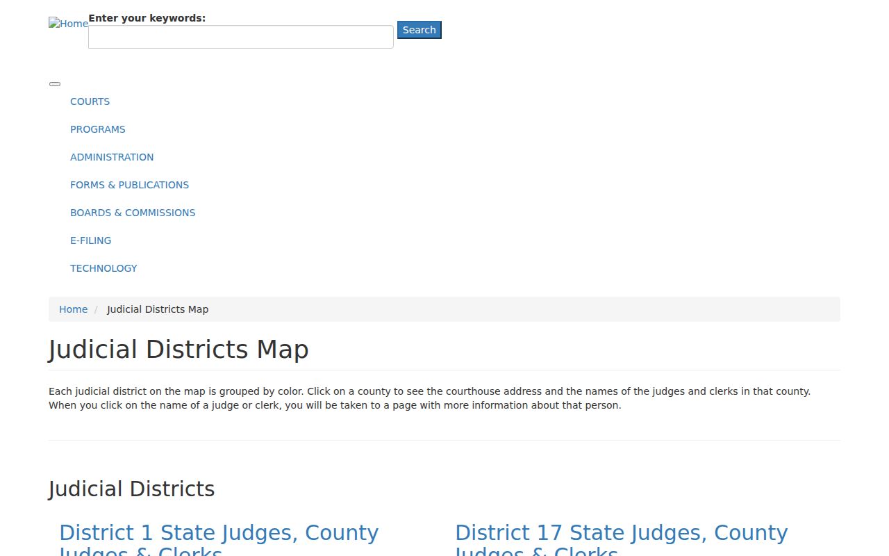 Hardin County court calendar 24th Judicial District map
