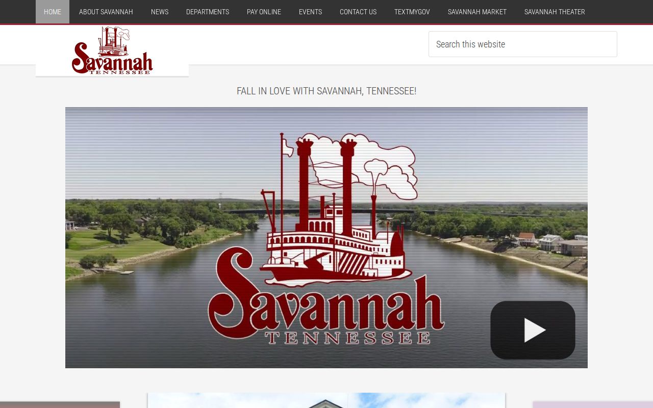 City of Savannah municipal and City Hall website