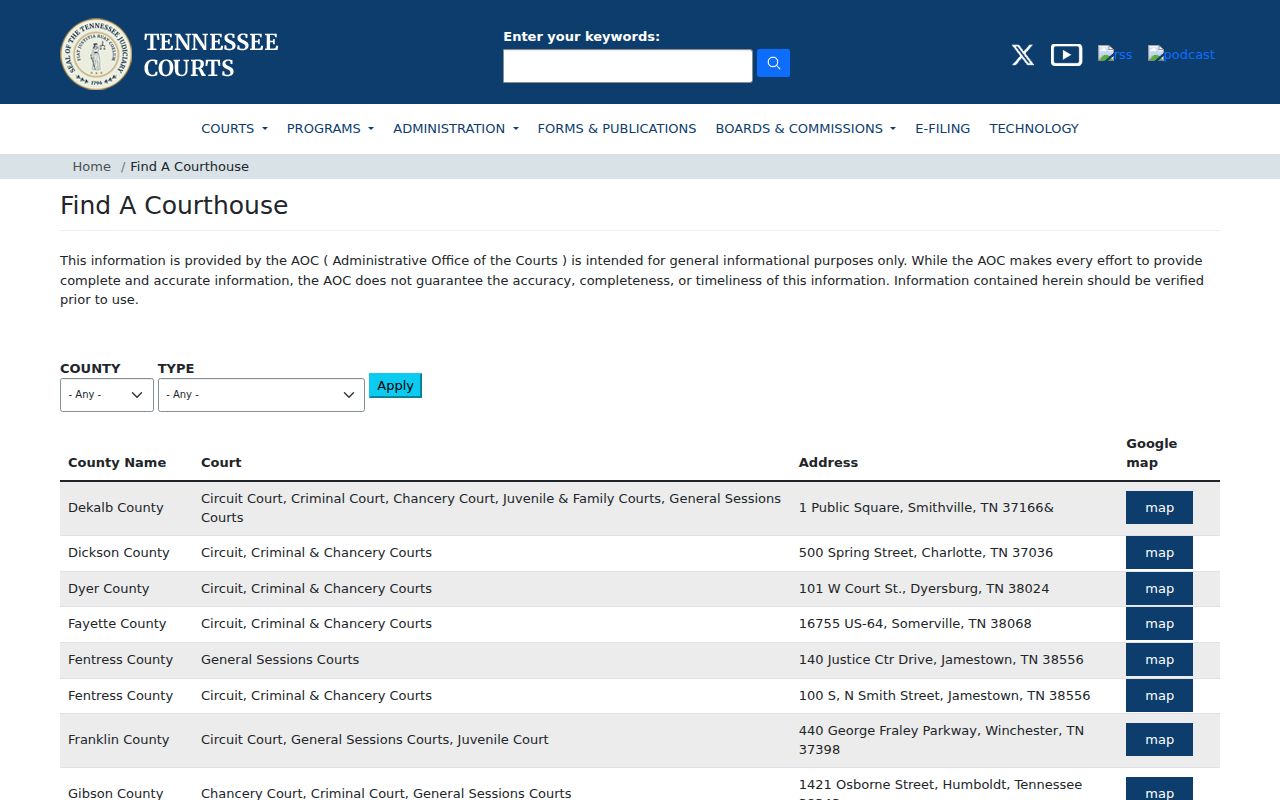 Hardin County court docket courthouse directory result
